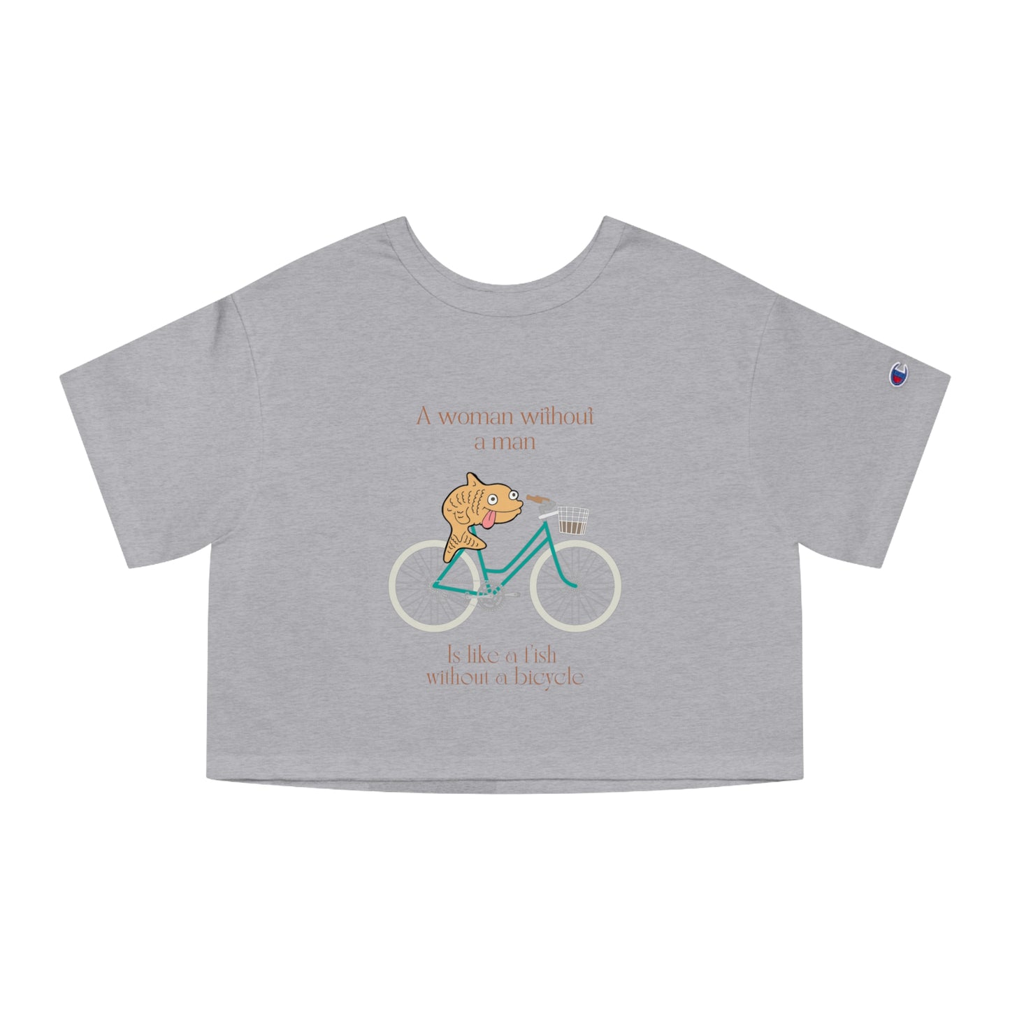 A Fish Without a Bicyle Cropped T-Shirt