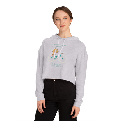 Fish Without a Bicycle Cropped Hooded Sweatshirt