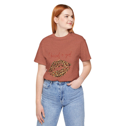 Leopard Lips Jersey Short Sleeve Tee