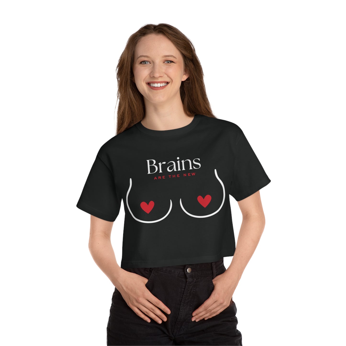 Brains Are The New Boobs Cropped Top