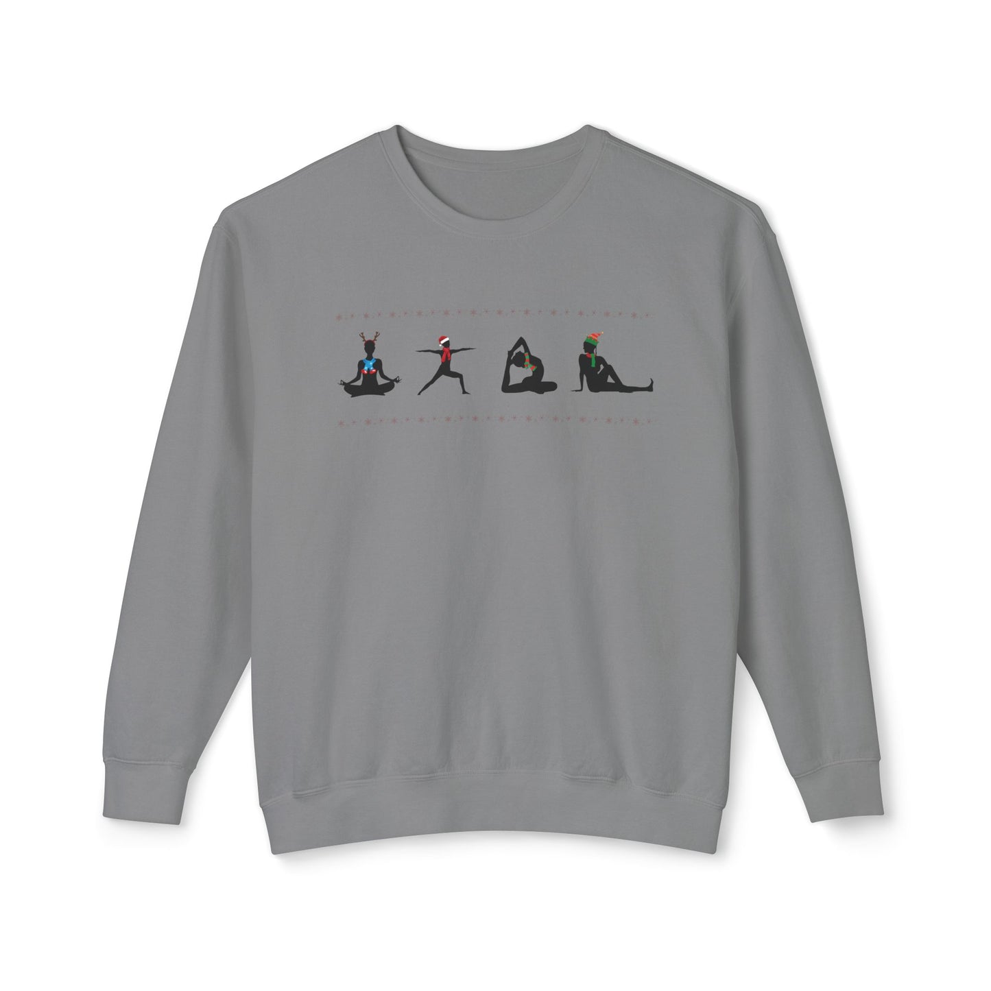 Yoga Xmas Unisex Lightweight Crewneck Sweatshirt