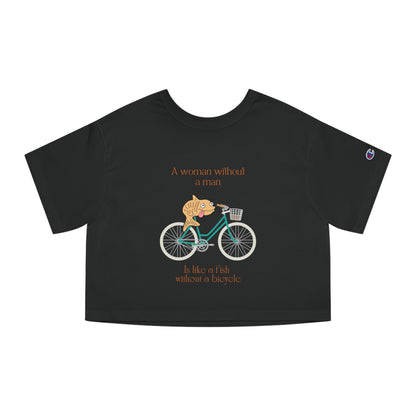 A Fish Without a Bicyle Cropped T-Shirt