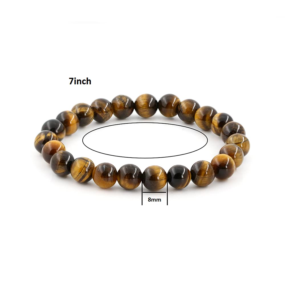 Crystal Bracelet,8mm Natural Gemstone Bead Bracelet,Healing Crystal Bracelet for Women Men