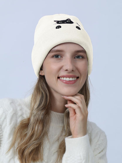 Cute Cat Beanie Knitted Hats for Women Girls