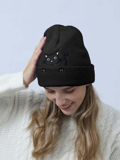 Cute Cat Beanie Knitted Hats for Women Girls