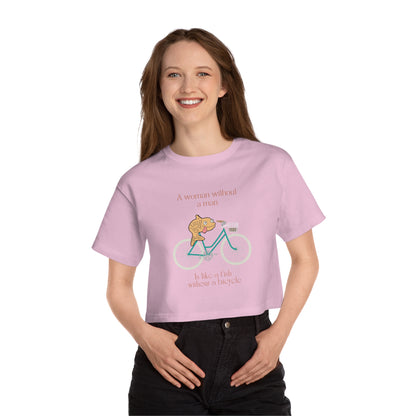 A Fish Without a Bicyle Cropped T-Shirt