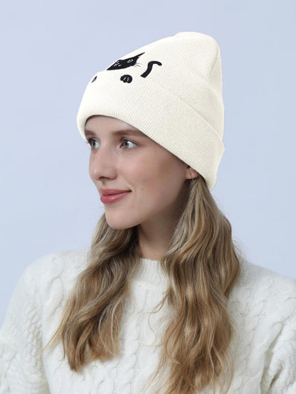 Cute Cat Beanie Knitted Hats for Women Girls