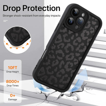 Cheetah Print Compatible with iPhone 14 Case, Shockproof Soft TPU Protective Case for Women Girls, Slim Anti Scratch Leopard Case for iPhone 14 6.1 Inch,White