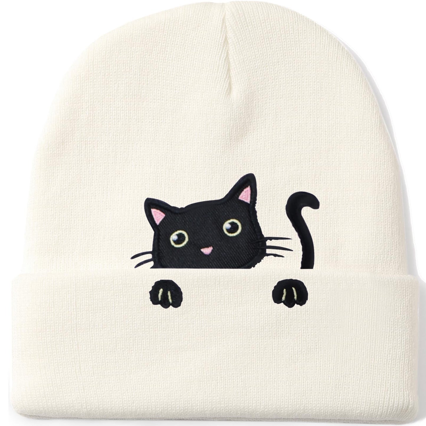 Cute Cat Beanie Knitted Hats for Women Girls