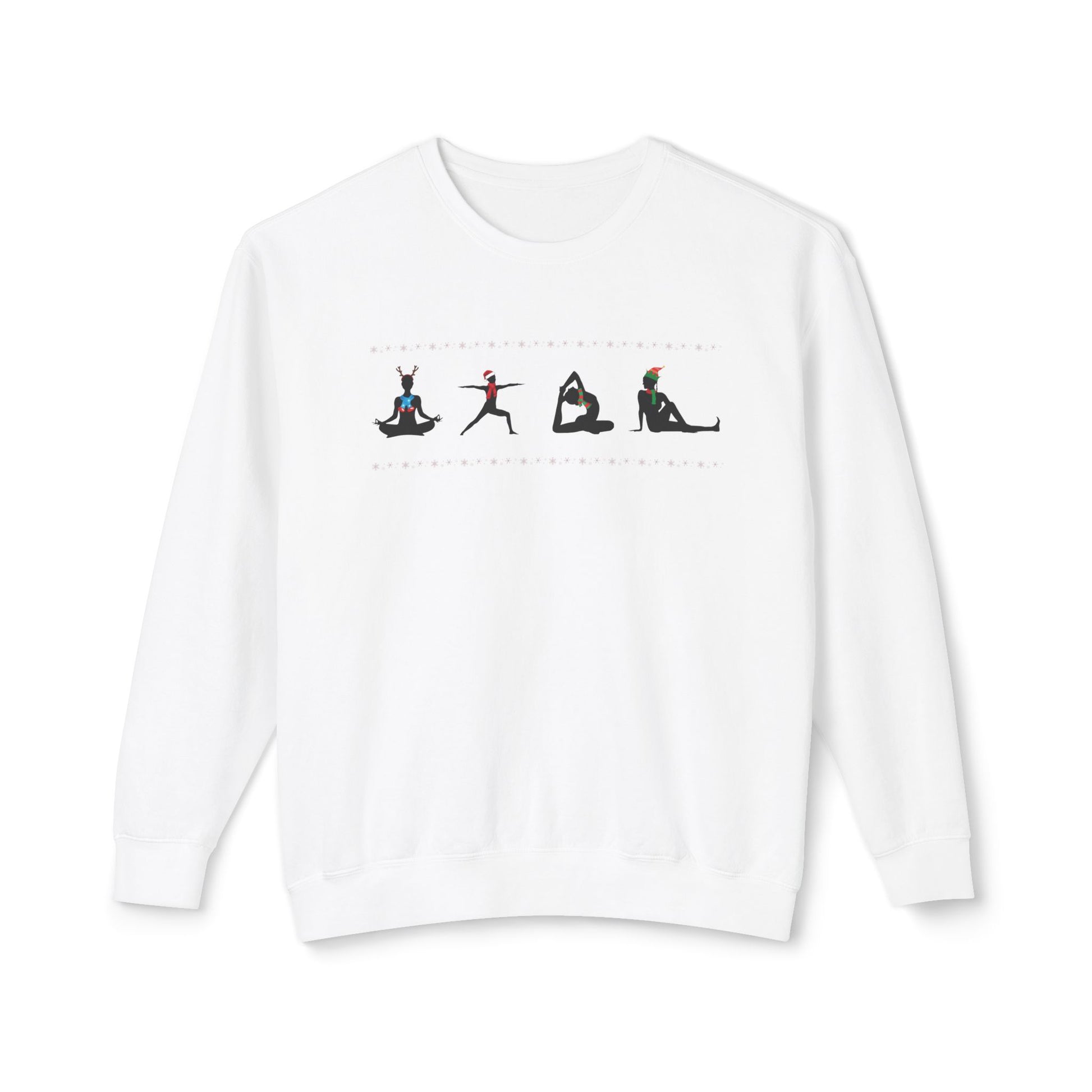 Yoga Xmas Unisex Lightweight Crewneck Sweatshirt