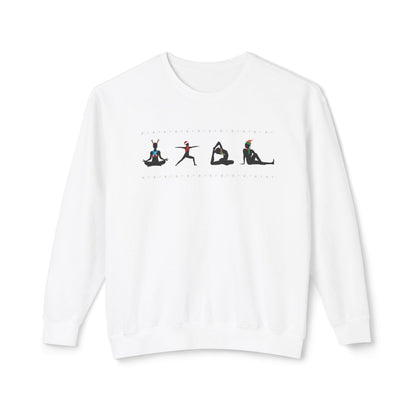 Yoga Xmas Unisex Lightweight Crewneck Sweatshirt