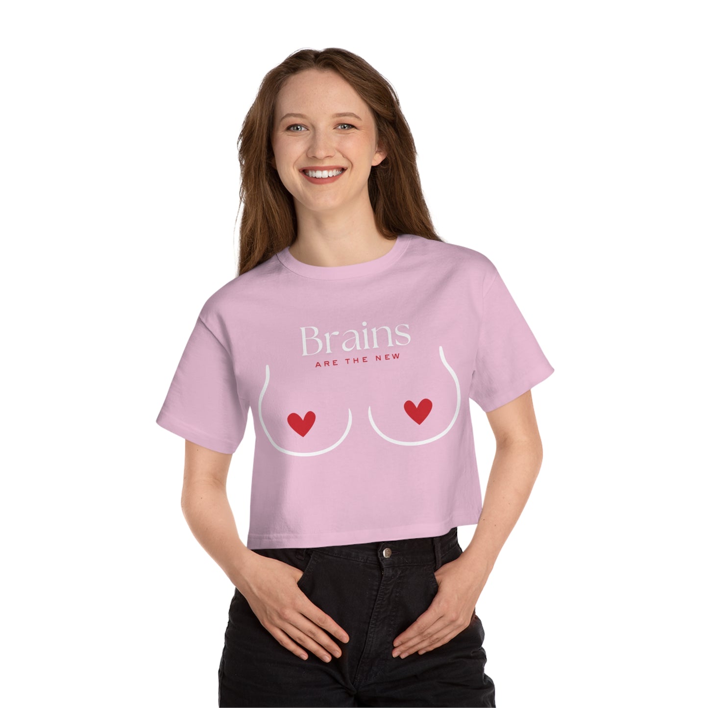 Brains Are The New Boobs Cropped Top