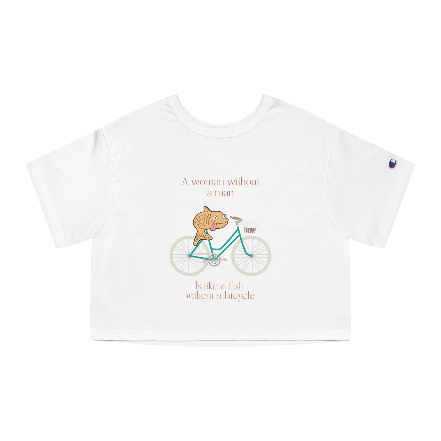 A Fish Without a Bicyle Cropped T-Shirt